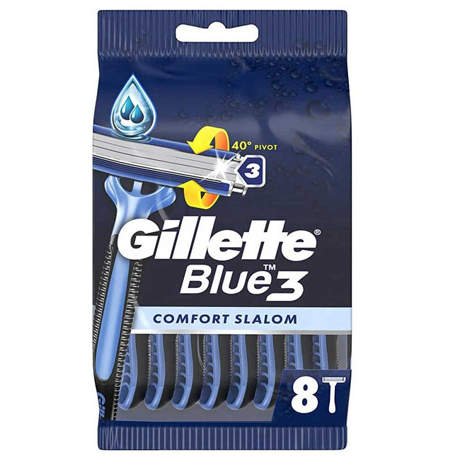 Gillette Blue 3 Comfort Slalom jednorazowe maszynki do golenia 8szt