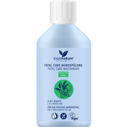 Cosnature Total Care Mouthwash płyn do płukania ust 6w1 o smaku ziołowym z fluorem 300ml