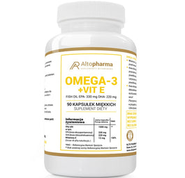 AltoPharma Omega 3 + Witamina E 1000mg suplement diety 90 kapsułek