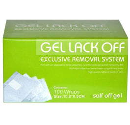Sunone Gel Lack Off folia do usuwania hybryd 100szt