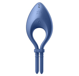 Satisfyer Bullseye wibrujący pierścień na penisa Blue