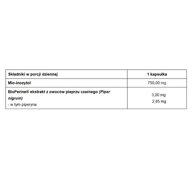 Pharmovit Inozytol Max 750mg suplement diety 60 kapsułek