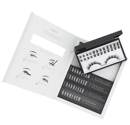 Nanolash DIY Extensions Starter Kit zestaw sztuczne rzęsy 10.12.14mm Harmony 36szt. + bonder do rzęs 5ml + sealer do rzęs 5ml + aplikator do rzęs 1szt. + remover do rzęs 5ml