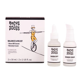 Hocus Pocus Balance & Relief zestaw łagodzący krem do tatuaży 30ml + mikrozłuszczające serum 30ml