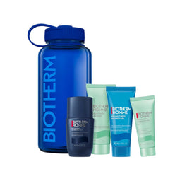 Biotherm The Drop Collection Power Drop zestaw dezodorant roll-on 75ml + żel oczyszczający do twarzy 40ml + żel pod prysznic 40ml + żel do twarzy 20ml