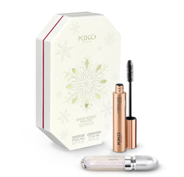 KIKO Milano Snow-Kissed Holiday Mountain Buddies Make Up Gift Set zestaw błyszczyk do ust 6.5ml + zwiększający objętość tusz do rzęs 12ml