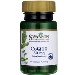Swanson Koenzym Q10 30mg suplement diety wspomagający produkcję energii komórkowej 60 kapsułek