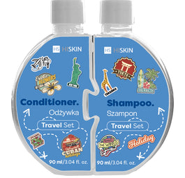 HiSkin Puzzle Travel zestaw szampon do włosów 90ml + odżywka do włosów 90ml
