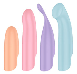 Satisfyer Playful Four wibrator z wymiennymi nakładkami