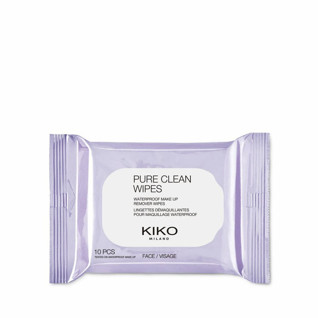 KIKO Milano Pure Clean Wipes Mini chusteczki do demakijażu twarzy oczu i ust 10szt