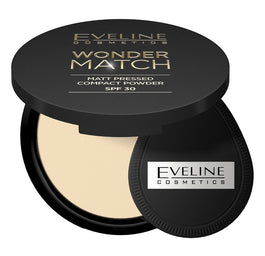 Eveline Cosmetics Wonder Match matowy puder prasowany z filtrem ochronnym SPF