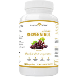Natural Herbs Resveratrol suplement diety 120 kapsułek