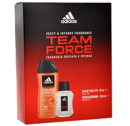 Adidas Team Force zestaw woda toaletowa spray 50ml + żel pod prysznic 250ml