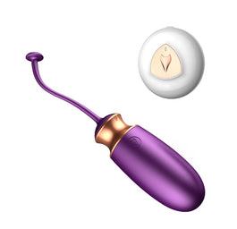 B-Series Fox Vibrating Silicone Love EGG jajko wibracyjne z pilotem Purple