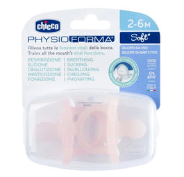 Chicco PhysioForma Soft smoczek silikonowy uspokajający 2-6m Różowy 2szt.