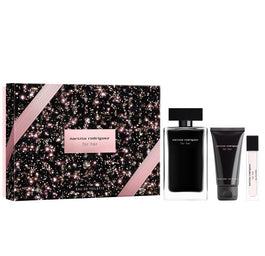 Narciso Rodriguez For Her zestaw woda toaletowa spray 100ml + balsam do ciała 50ml + woda toaletowa spray 10ml
