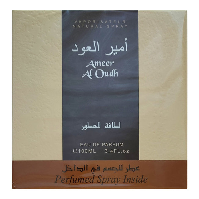 Lattafa Ameer Al Oudh zestaw woda perfumowana spray 100ml + dezodorant spray 50ml