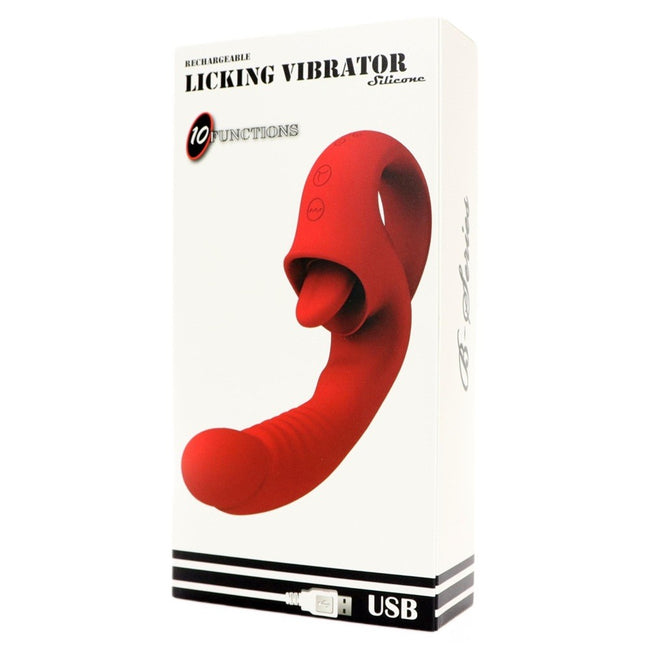 B-Series Magic Licking Vibrator wibrator z języczkiem Red