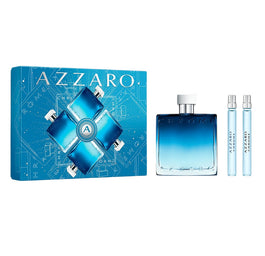 Azzaro Chrome zestaw woda perfumowana spray 100ml + miniatura wody perfumowanej 10ml + miniatura wody toaletowej 10ml