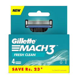 Gillette Mach3 Fresh Clean wymienne ostrza do maszynki do golenia 4szt.