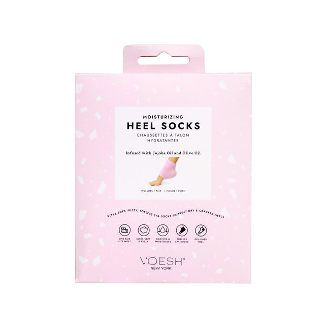 VOESH Moisturizing Heel Socks nawilżające skarpetki żelowe na pięty Pink 1 para