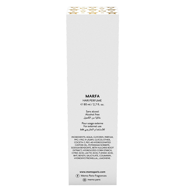 Memo Paris Marfa perfumy do włosów 80ml
