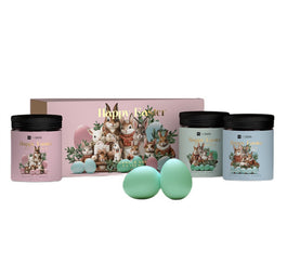 HiSkin Happy Easter zestaw świec sojowych 3x200ml