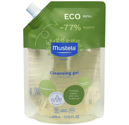 Mustela Organic Cleansing Gel organiczny żel do mycia ciała i włosów refill 400ml