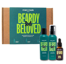 MenRock Beardy Beloved Awakening Sicilian Lime zestaw szampon do brody 100ml + balsam do brody 100ml + olejek do brody 30ml