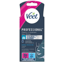 Veet Professional plastry z woskiem skóra wrażliwa 20szt