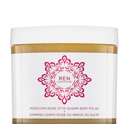 REN Moroccan Rose Otto Sugar Body Polish odżywczy peeling do ciała z olejkiem różanym 330ml