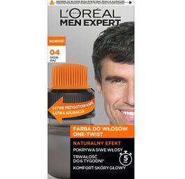 L'Oreal Paris Men Expert One-Twist farba do włosów 04 Średni Brąz