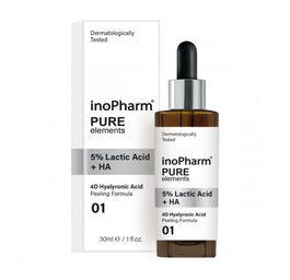 InoPharm Pure Elements 5% Lactic Acid + HA Peeling peeling do twarzy z 5% kwasem mlekowym i hialuronowym 30ml