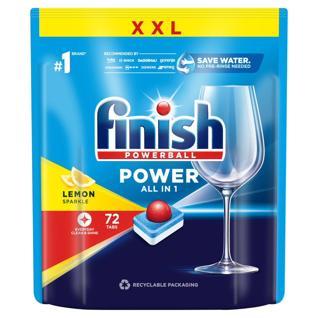 Finish Power All in 1 tabletki do zmywarki Lemon 72szt