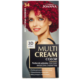 Joanna Multi Cream Color farba do włosów 34 Intensywna Czerwień