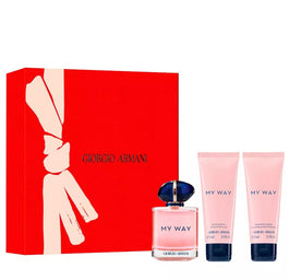 Giorgio Armani My Way zestaw woda perfumowana spray 90ml + żel pod prysznic 75ml + balsam do ciała 75ml