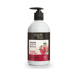 Organic Shop Pomegranate Bracelet Hand Soap mydło do rąk z witaminami z granatu Pomegranate & Patchouli 500ml