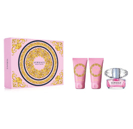 Versace Bright Crystal zestaw woda toaletowa spray 50ml + żel pod prysznic 50ml + balsam do ciała 50ml