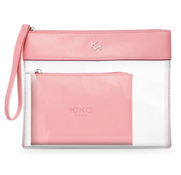 KIKO Milano Transparent Beauty Case przezroczysta kosmetyczka z wewnętrzną saszetką 003 Pink