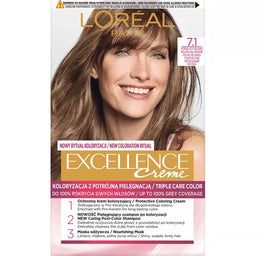 L'Oreal Paris Excellence Creme farba do włosów 7.1 Popielaty Blond