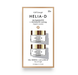 Helia-D Cell Concept Cell Renewal + Anti-Wrinkle 55+ zestaw przeciwzmarszczkowy krem na dzień + przeciwzmarszczkowy krem na noc 2×50ml