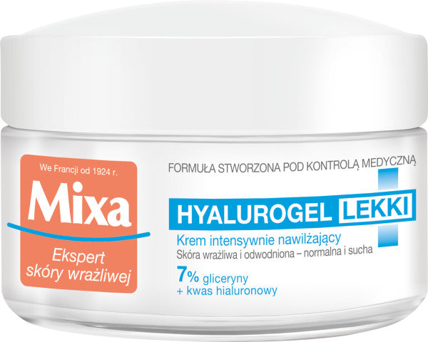 MIXA Hyalurogel lekki krem intensywnie nawilżający 50ml