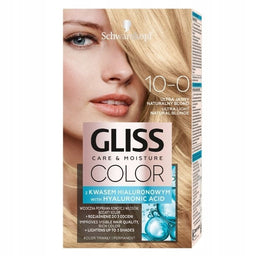 Gliss Color Care & Moisture farba do włosów 10-0 Ultra Jasny Naturalny Blond