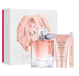 Lancome La Vie Est Belle zestaw woda perfumowana spray 50ml + woda perfumowana spray 10ml + balsam do ciała 50ml
