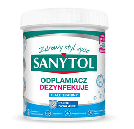 SANYTOL Odplamiacz dezynfekujący w proszku do białych tkanin 450g