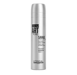 L'Oreal Professionnel Tecni Art Pure Savage Panache Powder Spray bezzapachowy puder w sprayu nadający objętość włosom Force 4 250ml