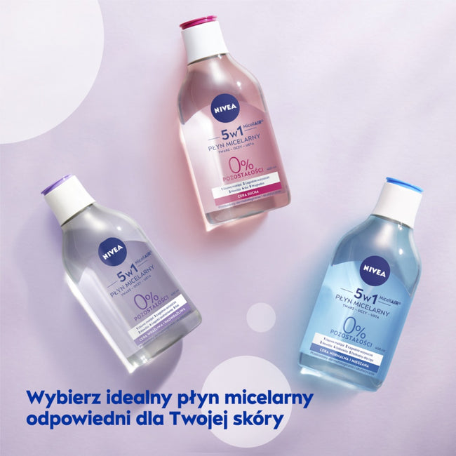 Nivea MicellAir Skin Breathe pielęgnujący płyn micelarny do cery wrażliwej i nadwrażliwej 400ml