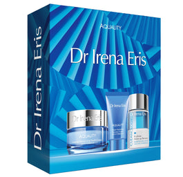 Dr Irena Eris Aquality zestaw intensywnie nawilżający krem odmładzający 50ml + głęboko nawilżający krem regenerujący 30ml + dwufazowy płyn do demakijażu 30ml