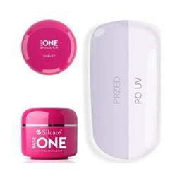 Silcare Gel Base One żel budujący do paznokci Violet 15g