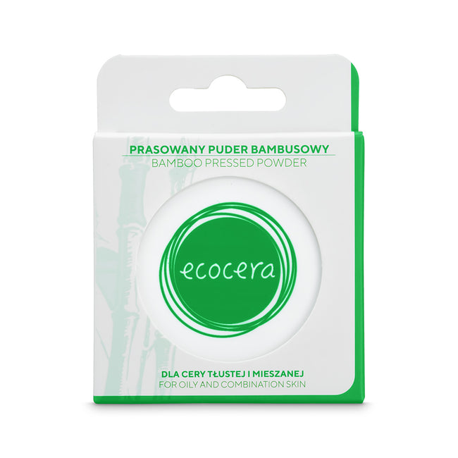 Ecocera Bamboo Pressed Powder prasowany puder bambusowy dla cery tłustej i mieszanej 10g